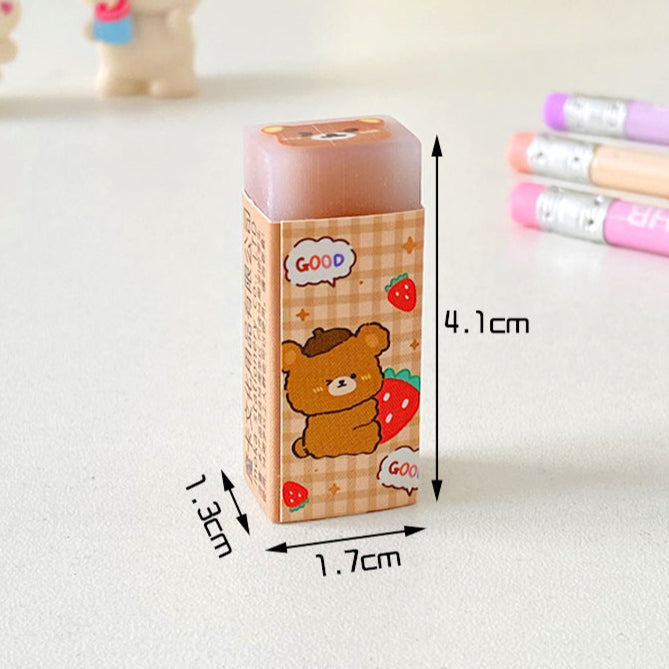 Wholesale Creative cartoon eraser children's less dandruff painting cutting eraser Primary School students sandwich eraser cute stationery