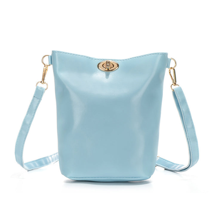 Wholesale Girls' mobile phone bag, women's bag, fashionable buckle, crossbody shoulder bag