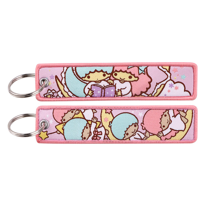 Wholesale Cartoon Cute Woven Label Lanyard Keychain JDC-KC-KKX010