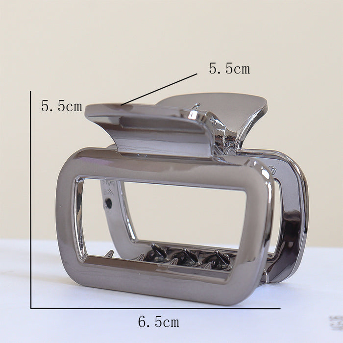 Wholesale Imitation Metal Silver Large Hair Clip with Small Hair Volume Shark Clip Ultra-Light