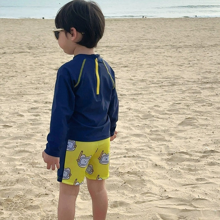 Wholesale Long sleeved sun protection swimsuit, split body quick drying swimsuit, vacation swimsuit