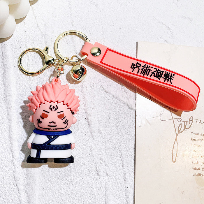 Wholesale  Anime Doll Peripheral Silicone Keychain Pendant