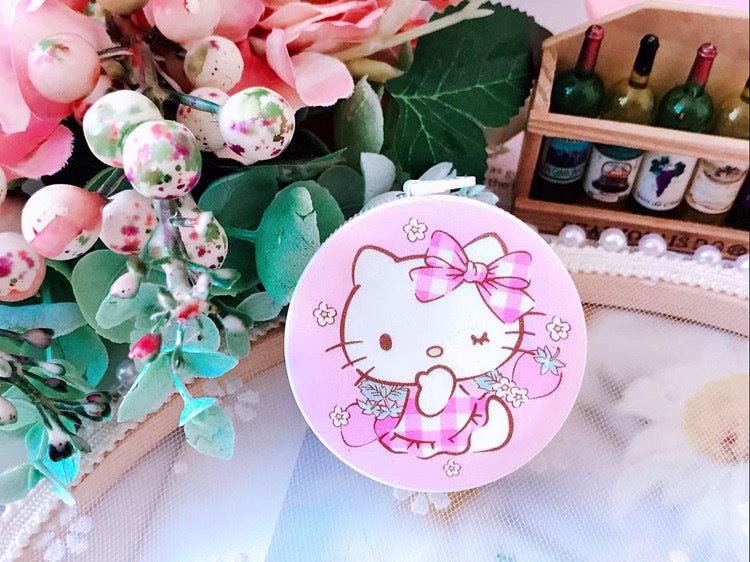 Wholesale Cute Girl Heart Measuring Ruler Tape Measure Portable Round Pull Ruler Automatic Telescopic Soft Ruler Measurements Ruler