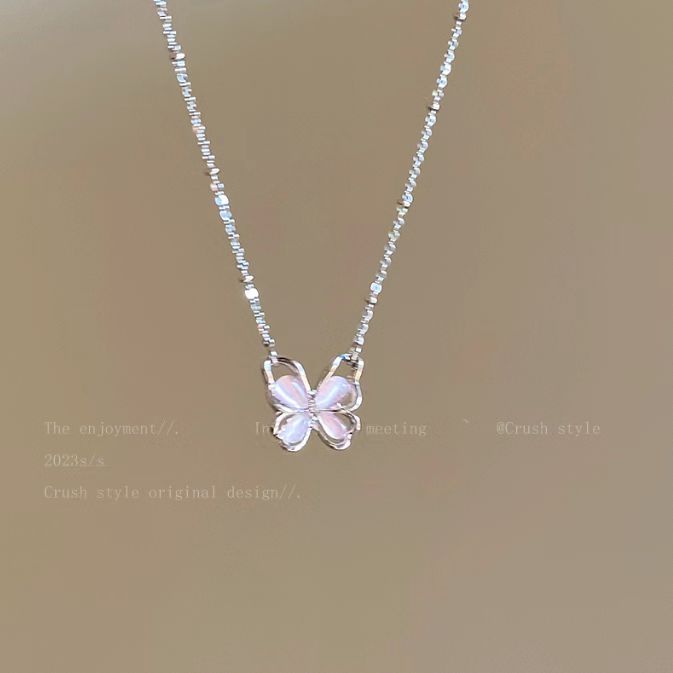 Wholesale Butterfly necklace niche design collarbone chain temperament accessory