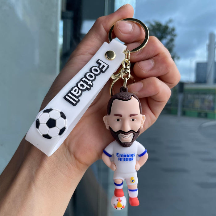 Wholesale Cartoon Football Keychain Doll Pendant Bag Car Keychain Small Gift