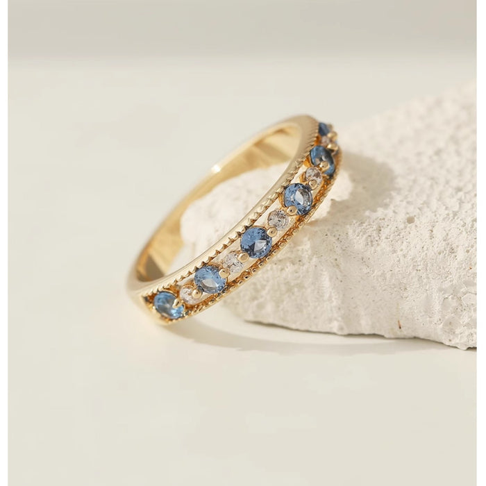 Wholesale A niche crystal lace hollowed out pattern full of diamonds, a light luxury versatile and high-end ring