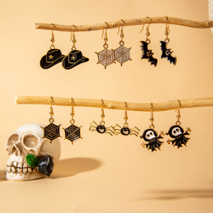 Wholesale  Skull Bat  Earring Set Cool Fashion Jewelry Accessory MOQ≥2