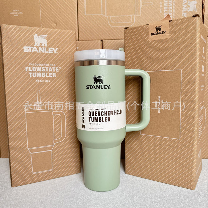 Wholesale 40oz giant straw cup,  car-friendly stainless steel large capacity ice bullies cup