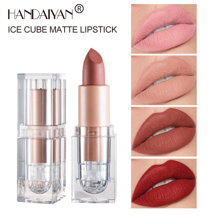 Wholesale small ice matte 12 color lipstick is not easy to decolorize JDC-MK-HDY003