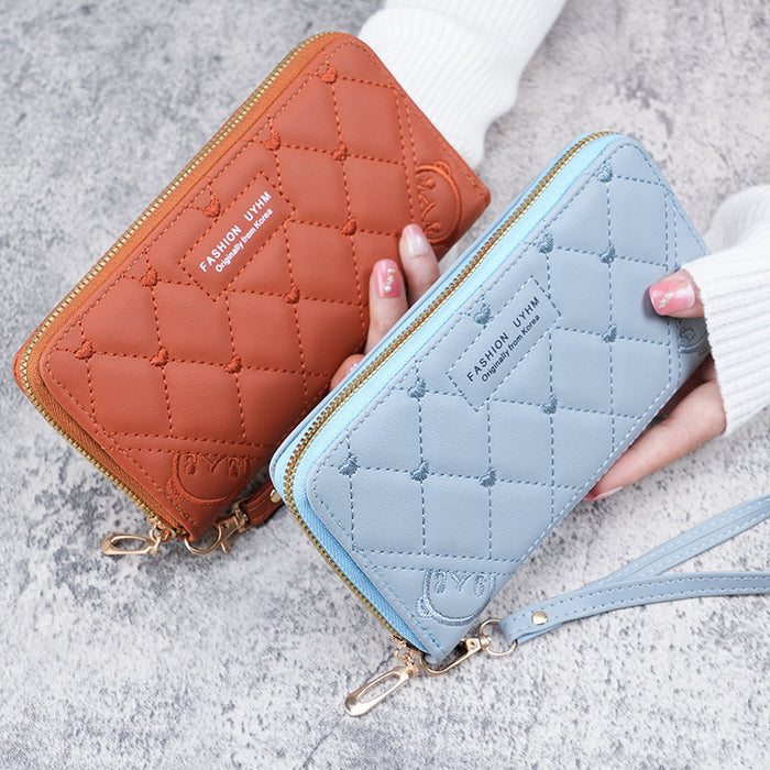 Wholesale Light Pink PU Leather Handbag Wallet with Letter Design - Chic Daily Use Boutique