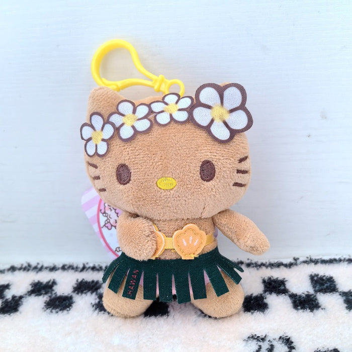 Wholesale Hawaii Beach Swimming Circle Surfing Pineapple Paradise Cat Plush Doll Pendant
