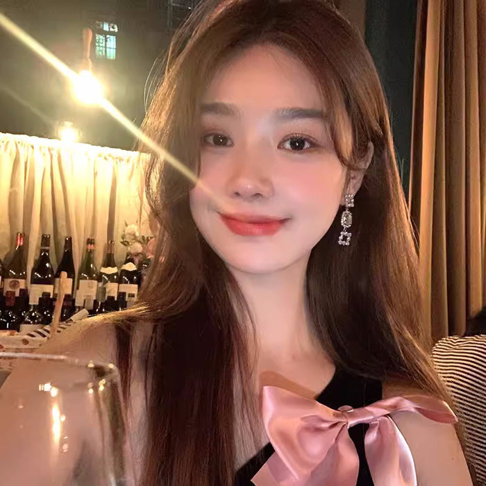 Wholesale Qianjin earrings, niche design, atmosphere and temperament earrings