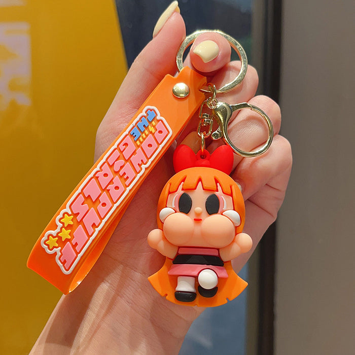 Wholesale  Cartoon Girl Bag Pendant Car Keychain Doll