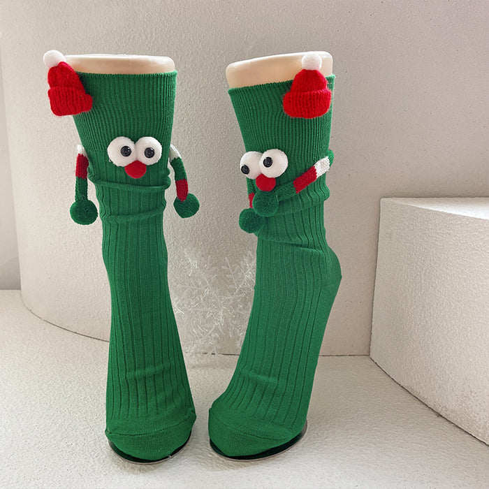 Wholesale  socks female Red couple gift mid-calf socks New Year cute