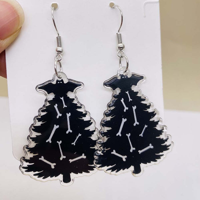 Wholesale Christmas creative acrylic earrings personalized colorful elk earrings