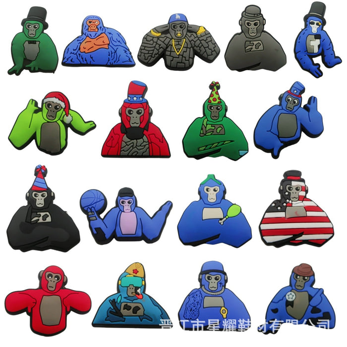 Wholesale Cave shoes, shoe buckles, cartoon cute PVC drip molded shoe flowers, detachable shoe accessories in stock