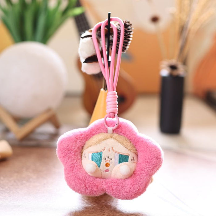 Wholesale Cute Small Pendant Plush Toy Doll Crying Baby Head Bag Pendant Keychain Doll Doll