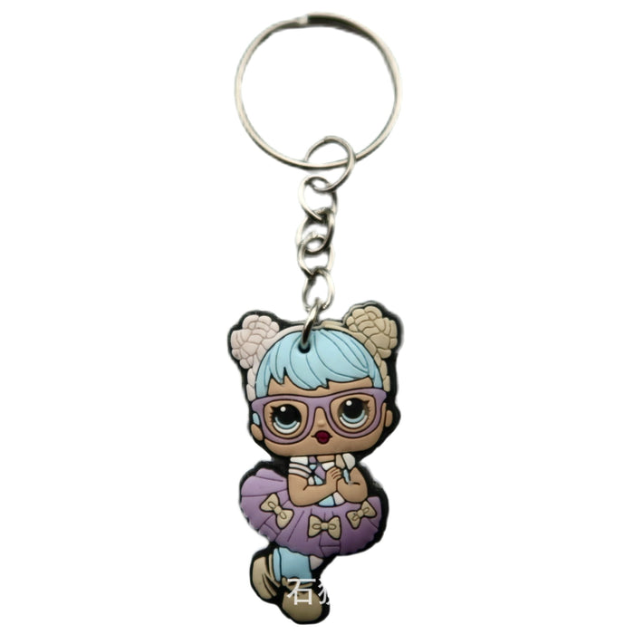 Wholesale 10 pcs Cute Girl Series Key Chain Pendants