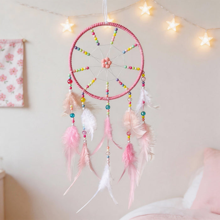Wholesale Handmade Stainless Iron Dreamcatcher Princess Style Wall Hanging Decorative Accent MOQ≥2