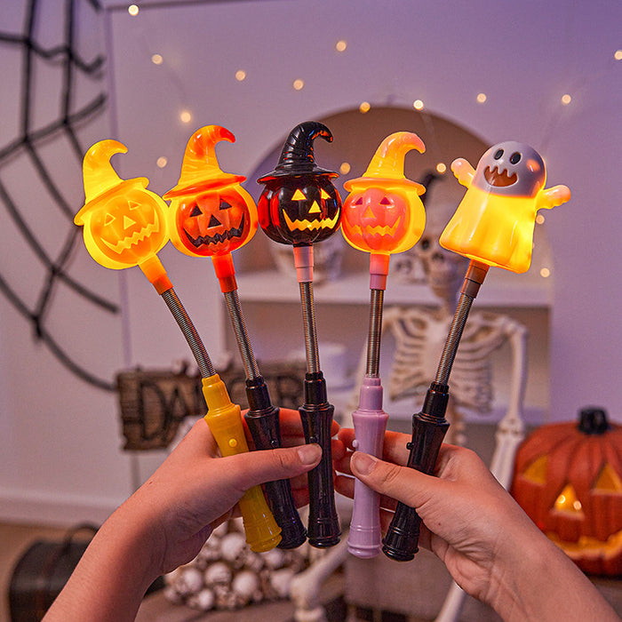 Wholesale  Decoration Pumpkin Lantern Kidsren' s Toys Small Gifts Luminous Hand Stick Bar Party Supplies Gift Props