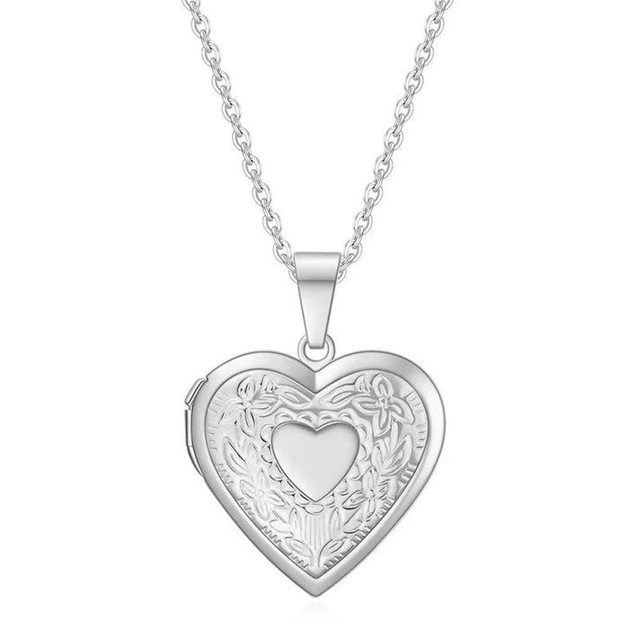 Wholesale Stainless Steel Unique Heart-shaped Pattern Openable Frame