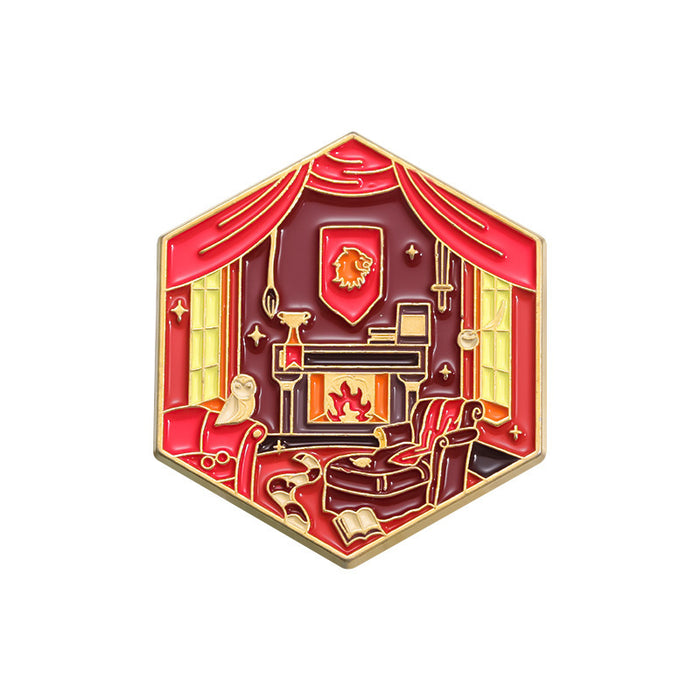 Wholesale Movie Merchandise Cartoon Magic Academy Brooch
