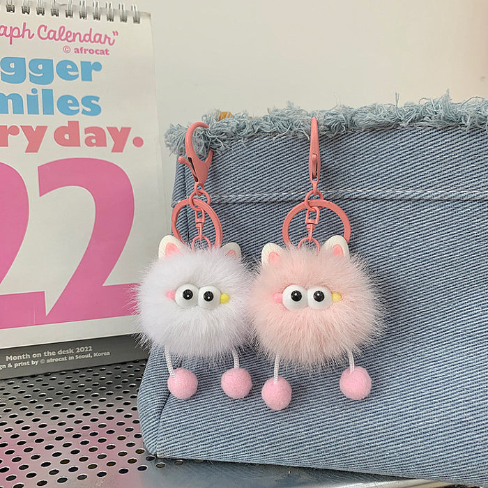 Wholesale Plush pendant, keychain, cute cartoon bag, backpack, hanging decoration, gift