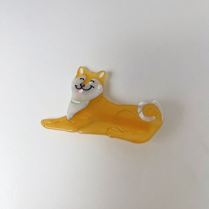 Wholesale Animal Dog Acetate Hair Clip JDC-HC-XingYi026