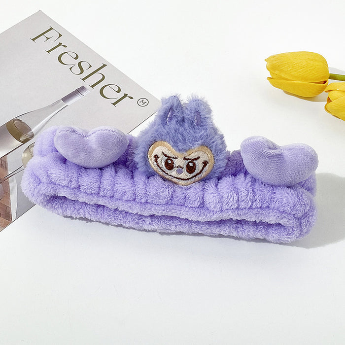 Wholesale Cartoon  Cloth Wash Face Hair Band Girls Cute Plush Hair Band Makeup Mask Pressure Hair Headband Hair Accessories
