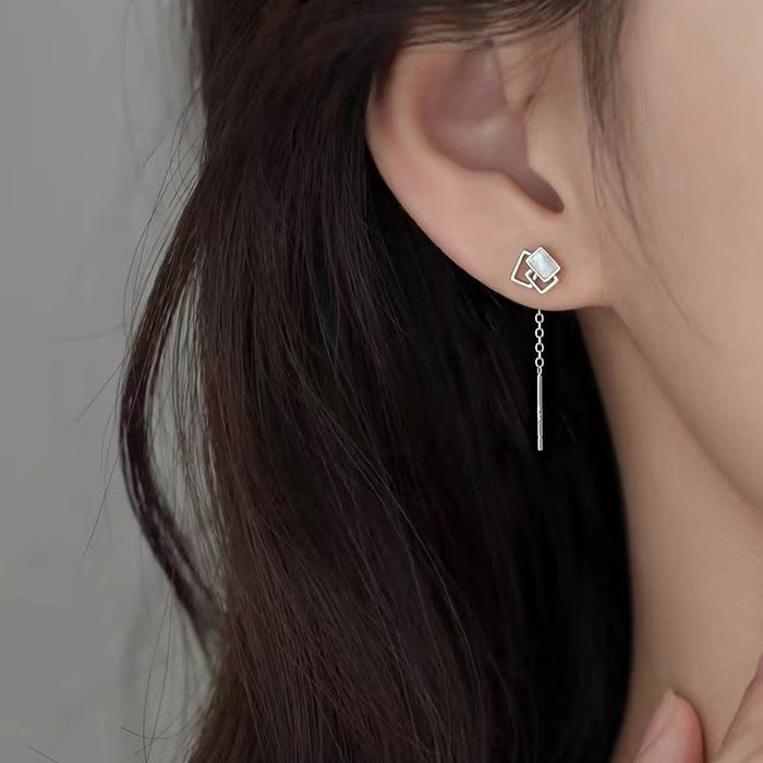 Wholesale  925  Silver Needle Geometric Ear Line Earrings Women's Earrings