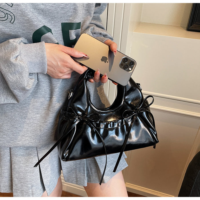 Wholesale Vintage pleated new fashionable versatile single shoulder handbag with large capacity commuting tote bag