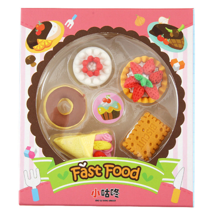 Wholesale Creative gourmet eraser play house realistic modeling