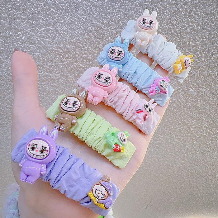 Wholesale Cartoon Cloth Towel Ring Rubber Ring Hairpin BB Clip Hair Accessories