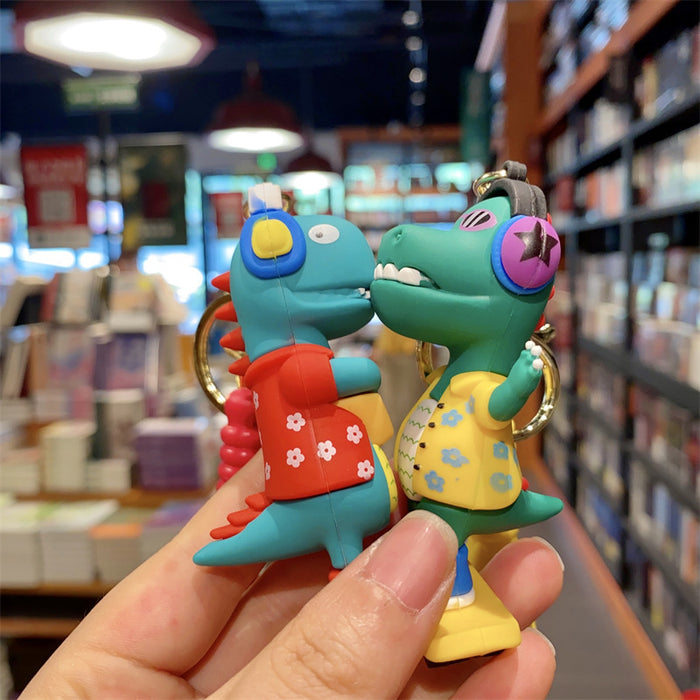 Wholesale Keychain music 3D silicone figurine pendant car ornament