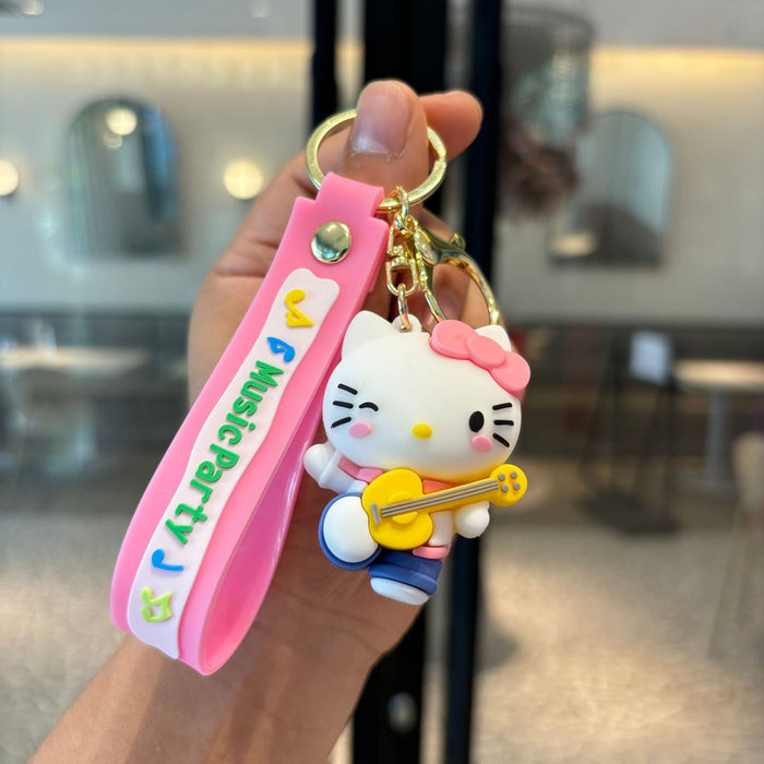 Wholesale Cartoon Silicone Anime Keychain JDC-KC-PengYu046