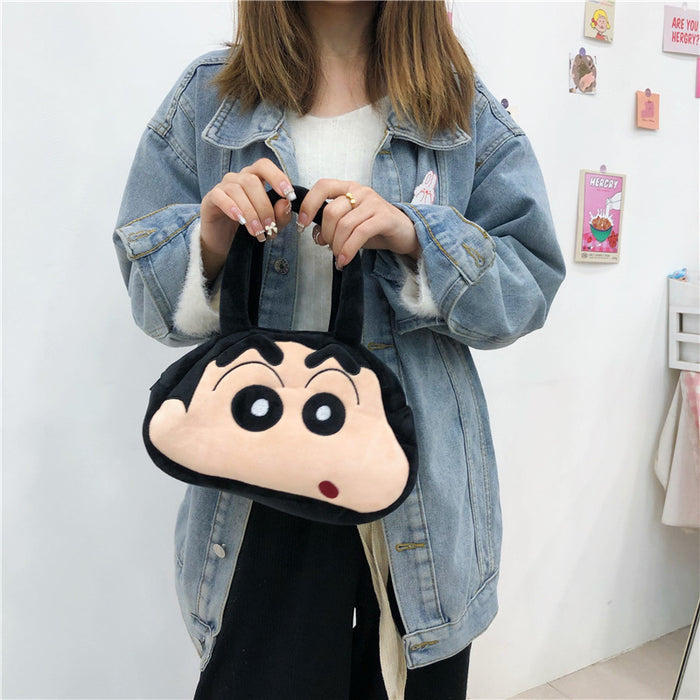 Wholesale Sweet Cartoon Mini Casual Versatile Single Shoulder Bag Unique Soft Plush Handbag Ladies Tote Bag