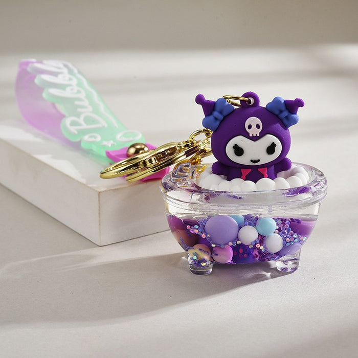 Wholesale Cartoon Quicksand Swim Ring Keychain