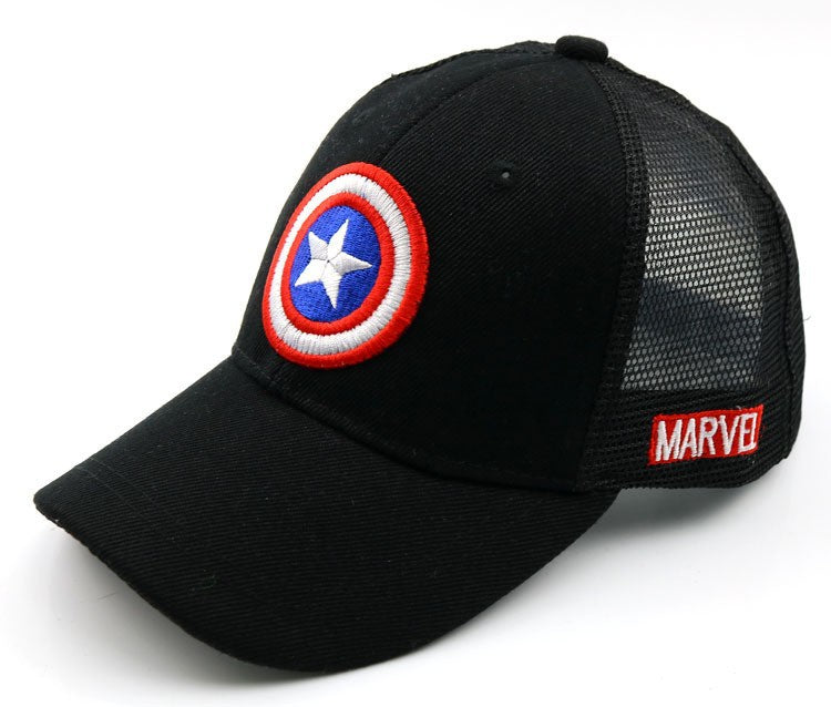 Wholesale Red Solid Color Kids Baseball Cap With Wide Brim Sunscreen Dome Top Trendy Gift
