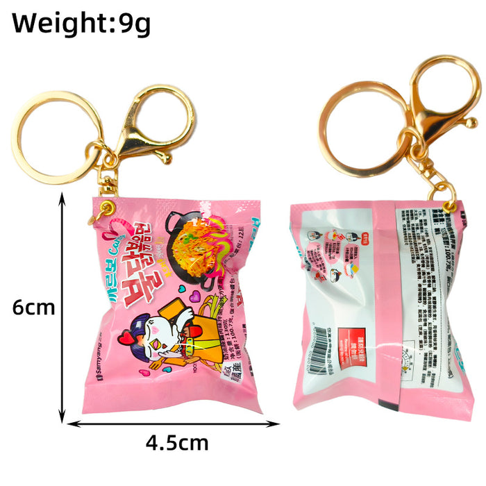 Wholesale New snack bag pendant with simulated miniature rubber candy key pendant