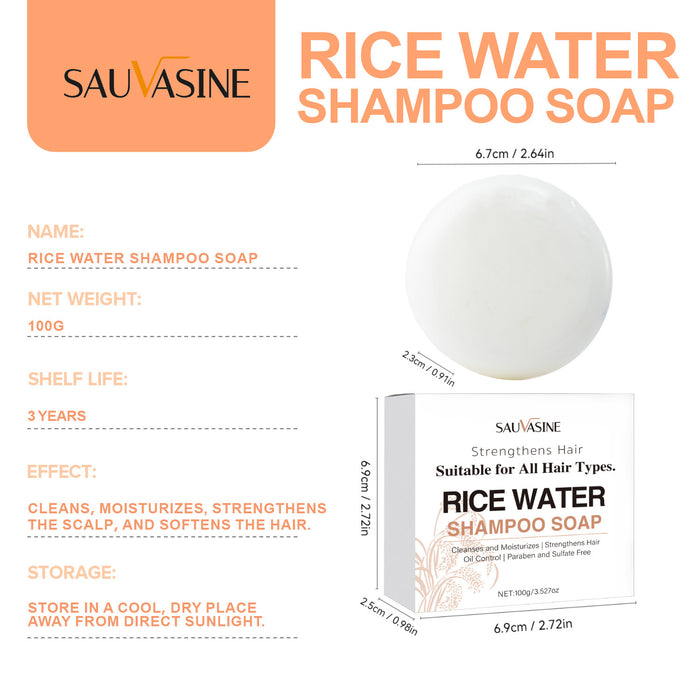Wholesale Rice water shampoo and soap can prevent hair loss and moisturize the scalp