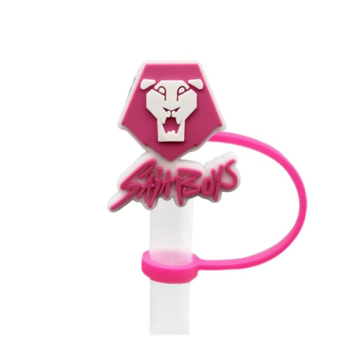 Wholesale 10pcs Kpop Cute Cartoon Silicone Straw Cap Cup Accessories