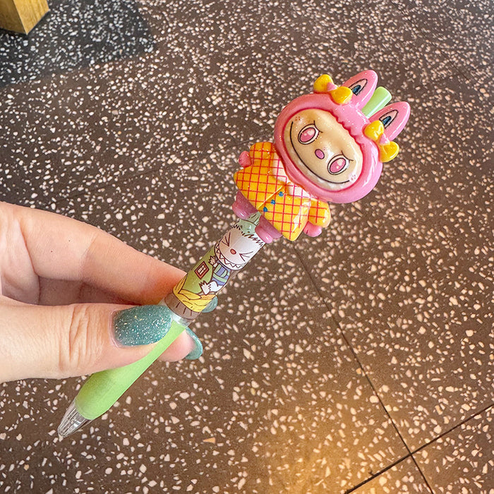 Wholesale Three-Dimensional Funny Press Gel Pen High-Looking Student Exam Quick-Drying Soft Grip Ballpoint Pen