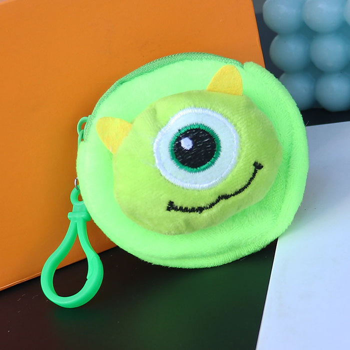 Wholesale Cute One Eyed Monster Plush Earphone Bag Coin Purse Trendy Fashion Accessory Gift