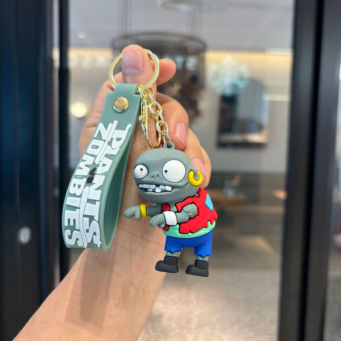 Wholesale PVC soft rubber plant doll keychain