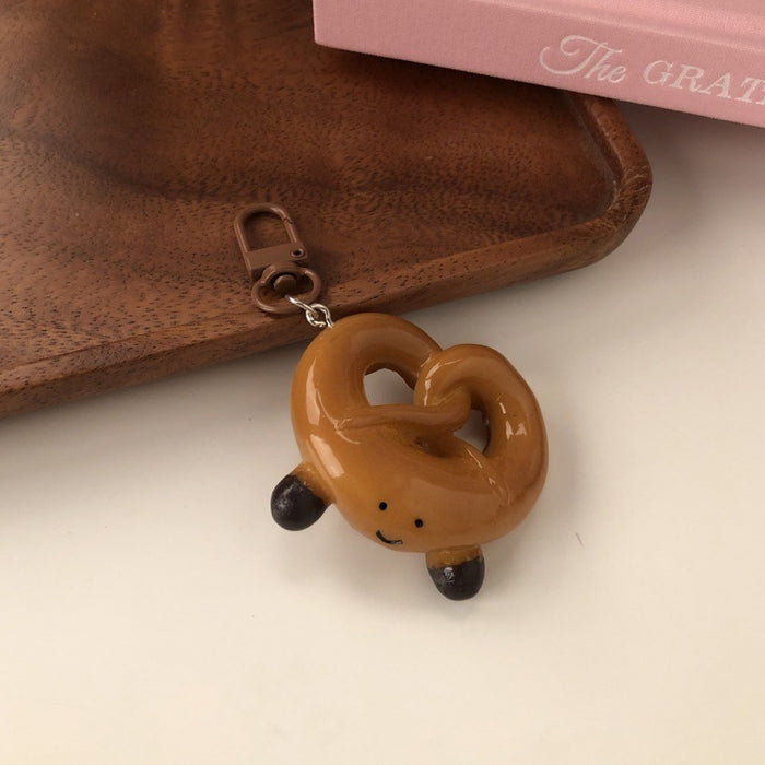 Wholesale Bagel Bread Pendant Cute Bag Decoration Pendant Versatile School Bag Keychain