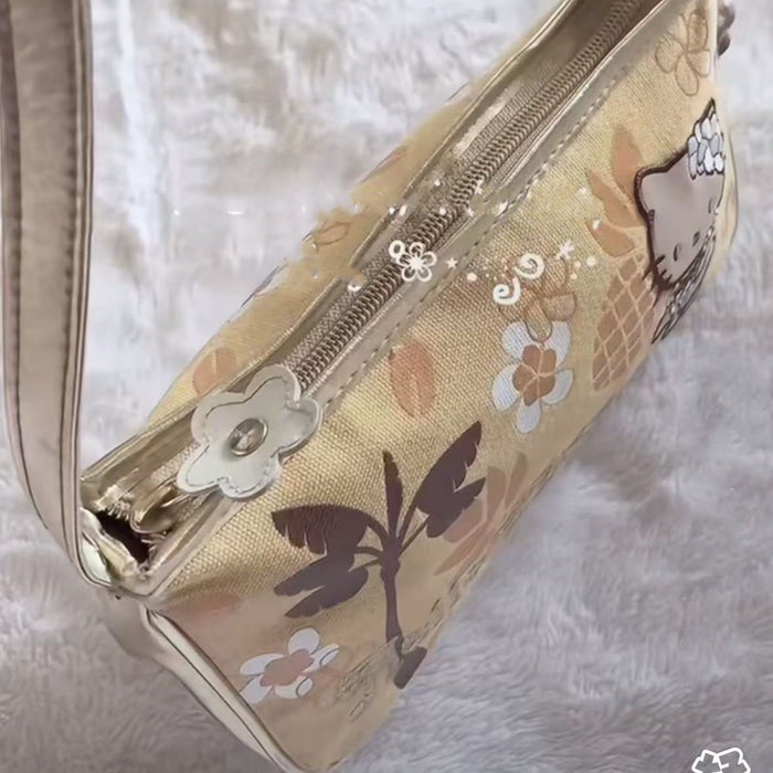 Wholesale Cute Printed Underarm Bag Niche Cartoon Handbag Girl Casual Shoulder Small Square Bag