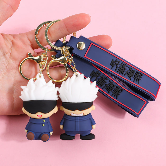 Wholesale pvc Doll Silicone Keychain Cute Keychain