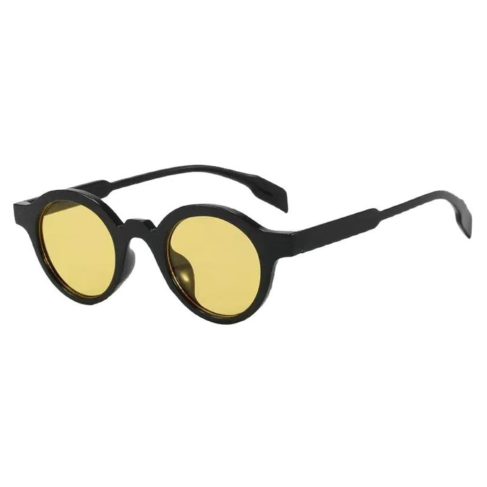 Wholesale New round retro fashionable small frame trendy versatile sunglasses, UV resistant sunglasses