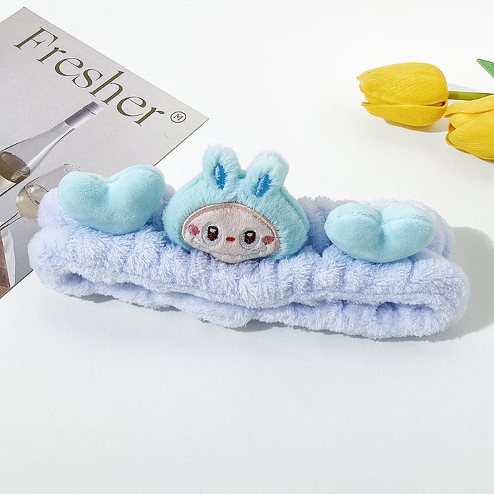 Wholesale Cartoon  Cloth Wash Face Hair Band Girls Cute Plush Hair Band Makeup Mask Pressure Hair Headband Hair Accessories