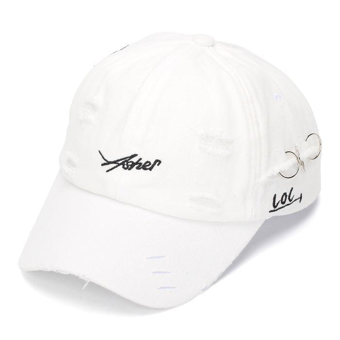 Wholesale Distressed Embroidered Letter Baseball Cap Sun Protection Everyday